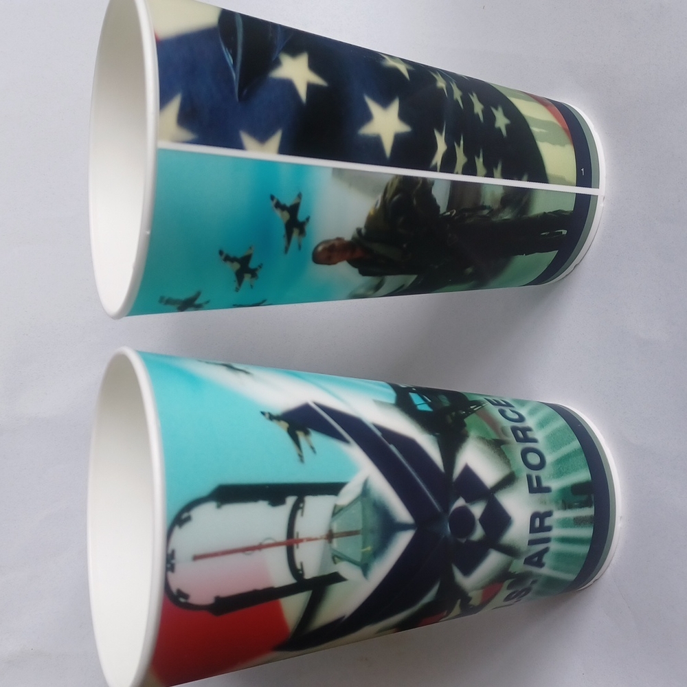 U.S. Air Force Plastic Cups Made in the USA 16 ounces